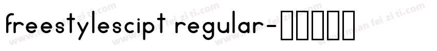 freestylescipt regular字体转换